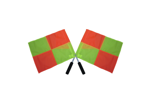 BANDERÍN DE LINIER, 2 COLORES (JUEGO) FUTBOL con mango - Imagen 4