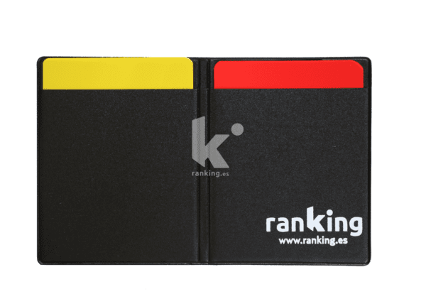 JUEGO TARJETAS ROJA Y AMARILLA, CON FUNDA. arbitro