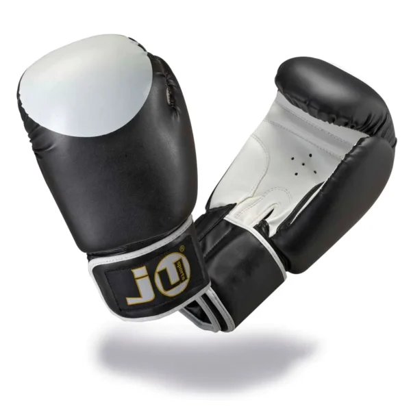 GUANTES JU SPORTS PLUS PU 10 OZ NEGRO / BLANCO BOXEO