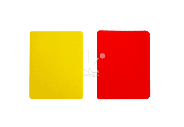 JUEGO TARJETAS ROJA Y AMARILLA, CON FUNDA. arbitro - Imagen 5