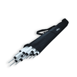 SET DE 15 PICAS SLALOM PUNTA METÁLICA Ø32MM. 170CM CON BOLSO DE PVC
