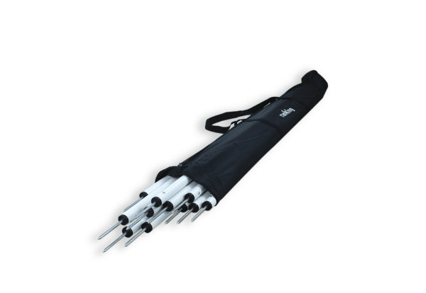 SET DE 15 PICAS SLALOM PUNTA METÁLICA Ø32MM. 170CM CON BOLSO DE PVC