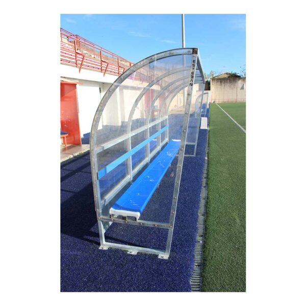 Marquesina suplentes 4 m asiento individual