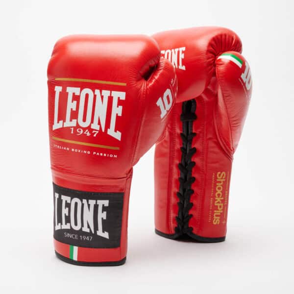GN102L Guantes de Boxeo Leone 1947 “Shock plus” blanco/negro CON CORDON - Imagen 16