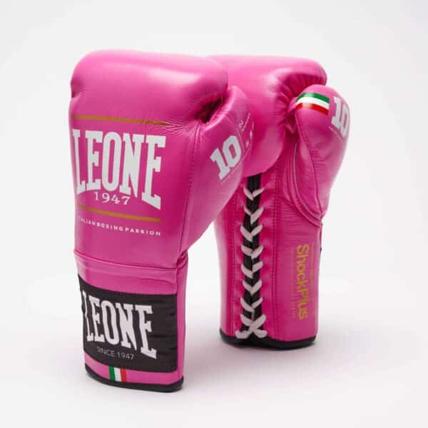 GN102L Guantes de Boxeo Leone 1947 “Shock plus” blanco/negro CON CORDON - Imagen 12