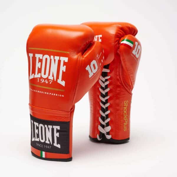 GN102L Guantes de Boxeo Leone 1947 “Shock plus” blanco/negro CON CORDON - Imagen 13