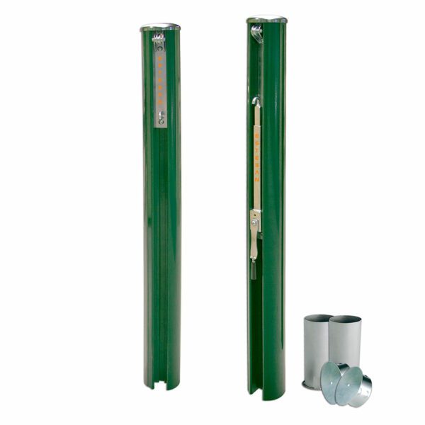 Postes tenis aluminio competición con anclajes TP000001
