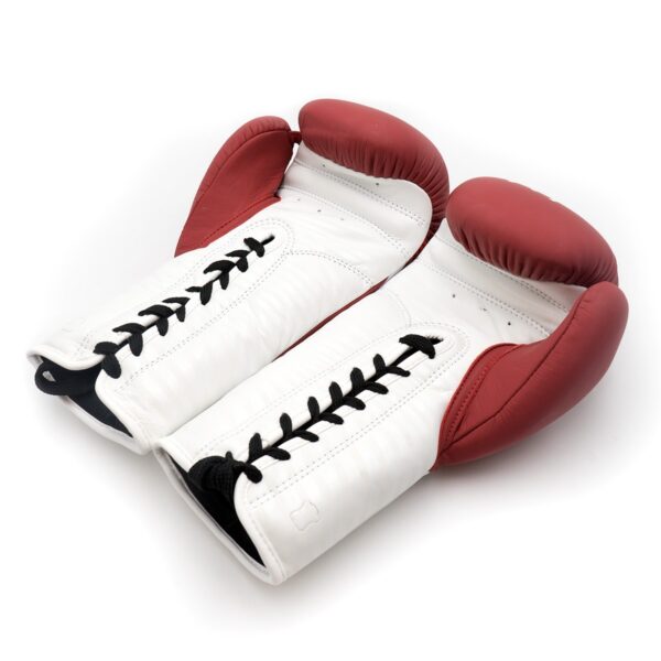 GUANTES BOXEO CUERDAS PROSERIES 2.0 PIEL 8/10/12/14 ONZAS GRANATE NEGRO - Imagen 9