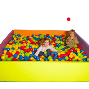 PISCINA SENSORIAL, BOLAS, POLIETILENO ALTA DENSIDAD. 120 X 120 CM. (K205)