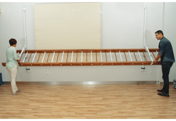 Escalera DOMAN School ® - Pared- Soportes regulables en altura y Plegables - Imagen 6