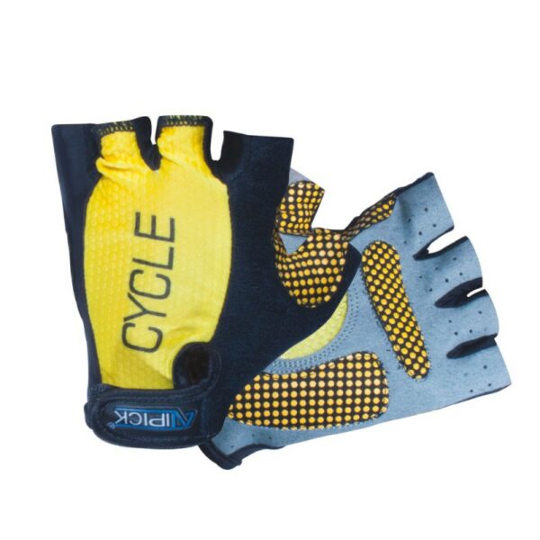 Guantes Ciclismo Mod. CYCLE Elastano/Nylon Con Palma Clarino - Imagen 2