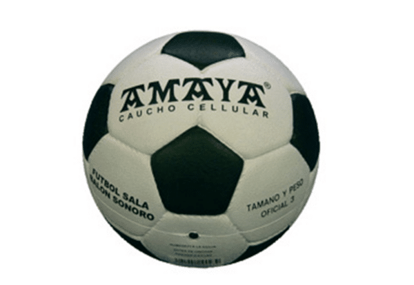 BALÓN FÚTBOL SALA SONORO. CAUCHO Ø182MM.