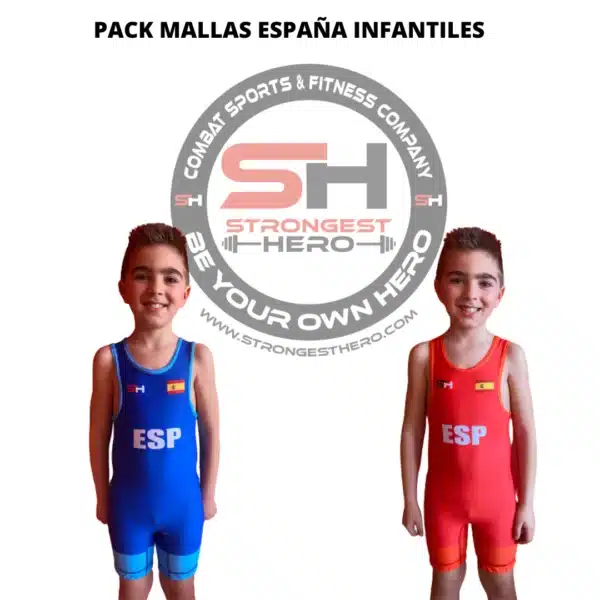 PACK MALLAS DE LUCHA INFANTILES STRONGEST HERO ESPAÑA seleccion - Imagen 11