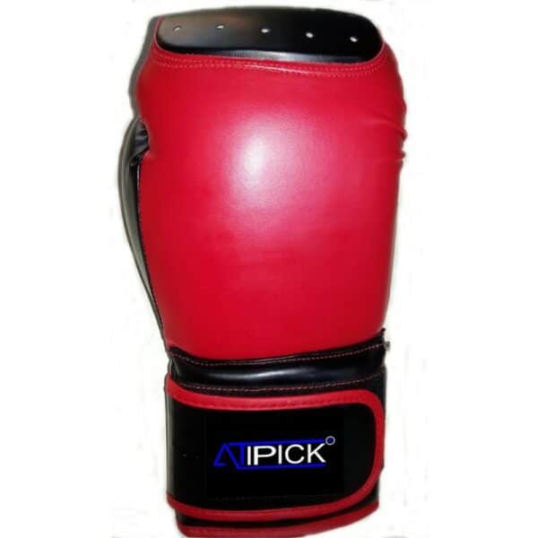 Guantes Boxeo Piel Sintética Relleno Algodón 16 Oz, ROJO - Imagen 2