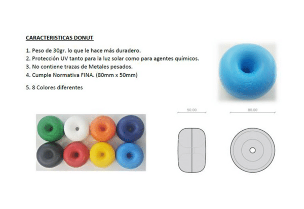 FLOTADOR (DONUT) ROMA Ø 8 CM. - Imagen 3