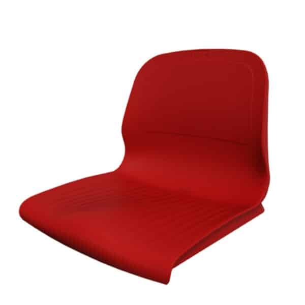 ASIENTO PVC CON RESPALDO SPARK CR M4 AZUL/ROJO - Imagen 2