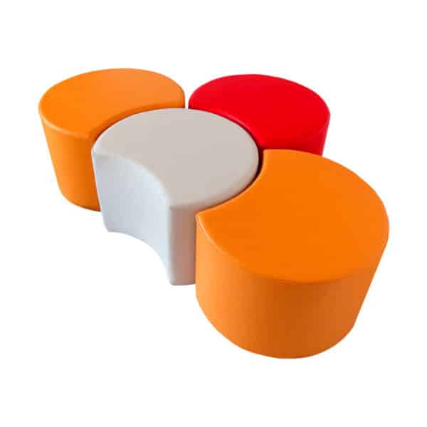 Puf luna con patas 59 x 52 x 36 cm - Imagen 6