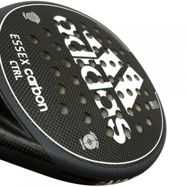 PALA PÁDEL ADIDAS ESSEX CTRL BLACK WHITE - Imagen 4