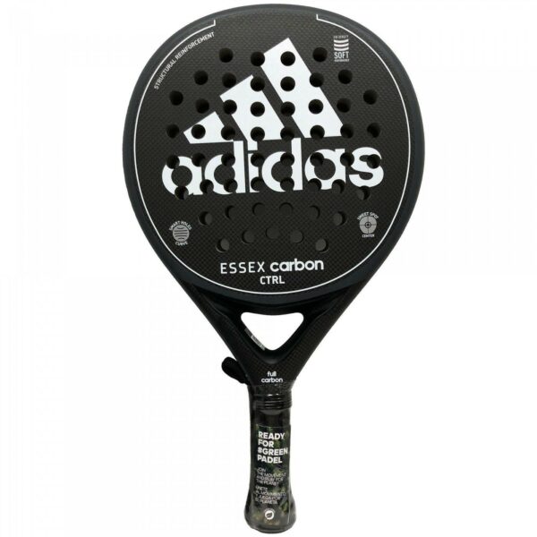 PALA PÁDEL ADIDAS ESSEX CTRL BLACK WHITE - Imagen 2