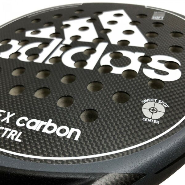 PALA PÁDEL ADIDAS ESSEX CTRL BLACK WHITE - Imagen 5