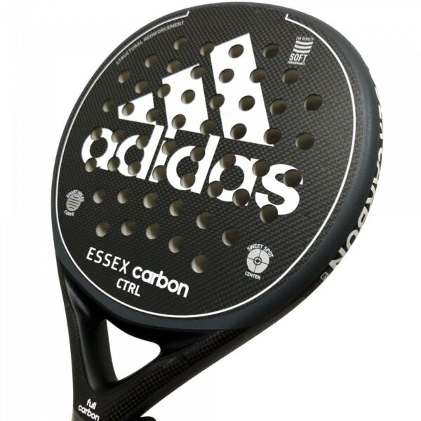 PALA PÁDEL ADIDAS ESSEX CTRL BLACK WHITE - Imagen 7