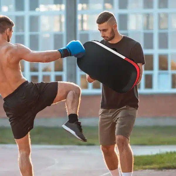 Manopla escudo de Boxeo Paos Muay Thai para Entrenamiento Karate Taekwondo Kickboxing Training en Hogar Gimnasio Negro - Imagen 10