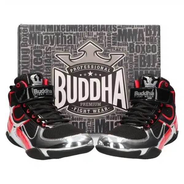 ZAPATOS DE BOXEO BUDDHA ONE NEGROS/GRIS OSCURO-DORADO/NEGRO-PLATEADO/AMARILLO-NEGRO - Imagen 13