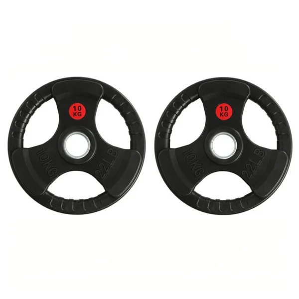 DISCOS TRIPLE AGARRE 50MM PROFESIONALES OLIMPICO DOS UNIDADES - Imagen 3