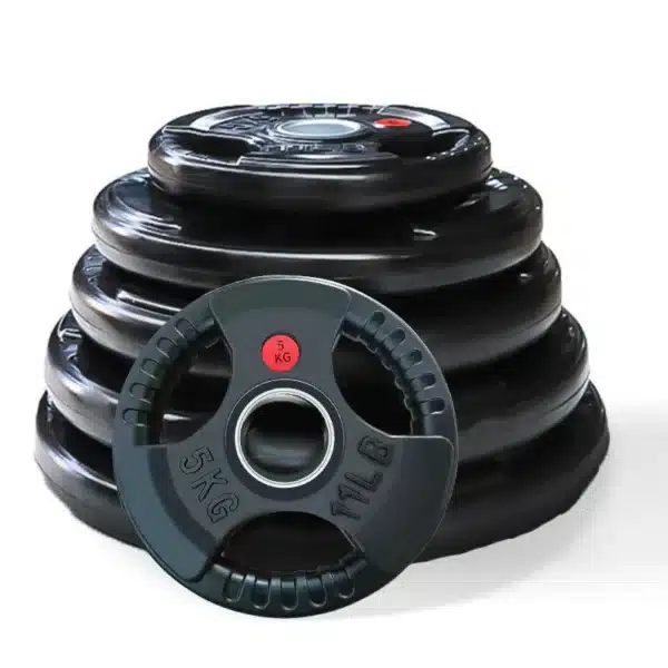 DISCOS TRIPLE AGARRE 50MM PROFESIONALES OLIMPICO DOS UNIDADES