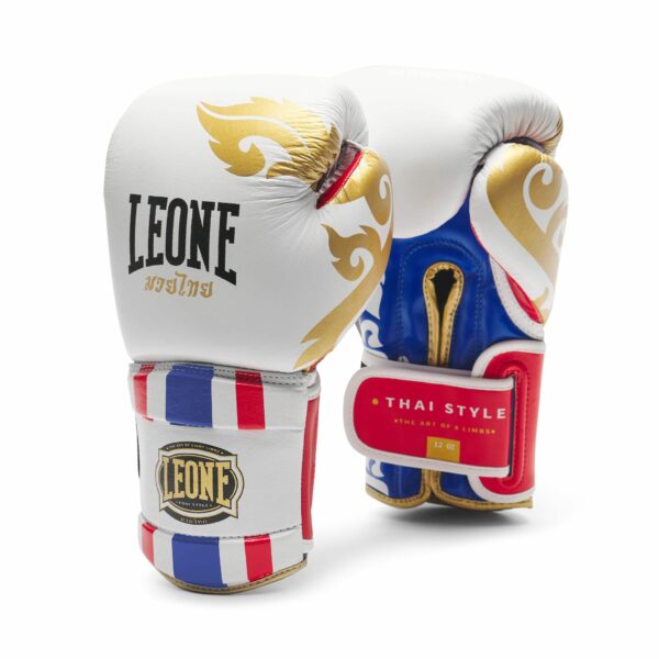 Guantes de Boxeo THAI STYLE GN114 AZUL/BLANCO/ROJO - Imagen 16
