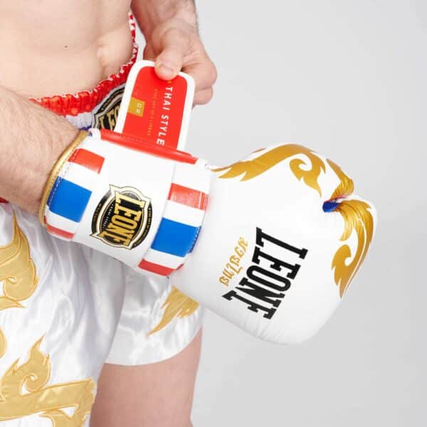 Guantes de Boxeo THAI STYLE GN114 AZUL/BLANCO/ROJO - Imagen 15