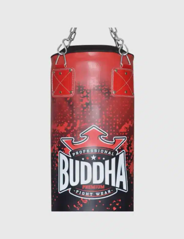 SACO BUDDHA TOP PREMIUM NEGRO MATE/DORADO/NEGRO ROJO/BLANCO ROJO (VACÍO) 1,80M BOXEO - Imagen 4
