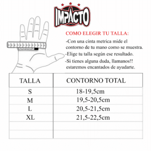 TALLA GUANTES MMA
