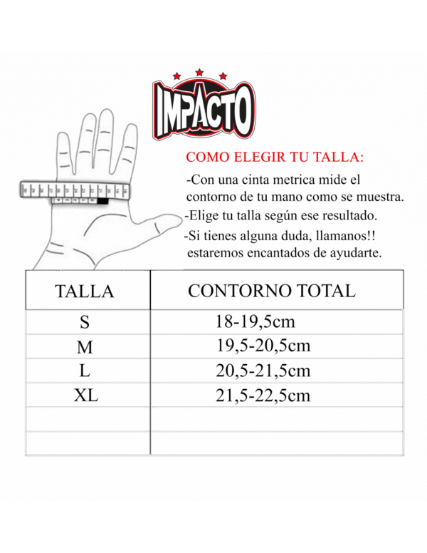 TALLA GUANTES MMA
