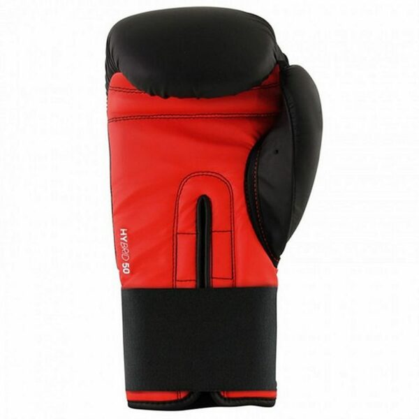 Adidas Hybrid 50 Kids Boxing Gloves Negro-Rojo - Imagen 2