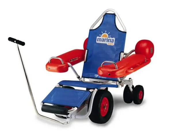 SILLA DE RUEDAS ANFIBIA MODELO MARINA CON FLOTADORES