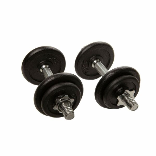 Set Mancuernas Pesas Cross Training Halterofilia 20 kg Home - Negro