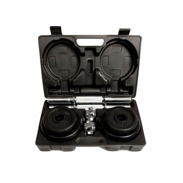 Set Mancuernas Pesas Cross Training Halterofilia 20 kg Home - Negro - Imagen 4