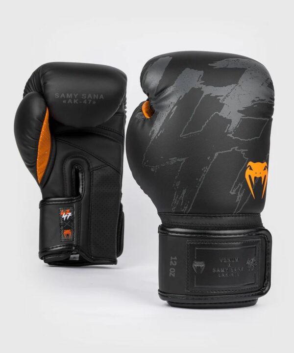 Venum S47 Boxing Gloves Negro-Naranja - Imagen 7