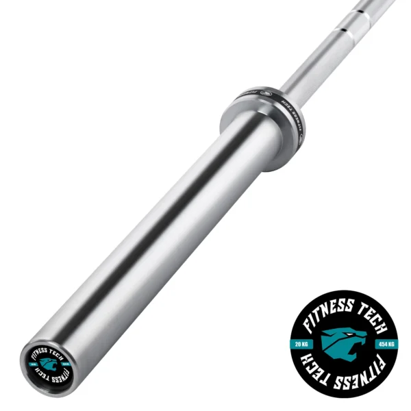BARRA OLÍMPICA PROFESIONAL 2.2M * 50MM 8 RODAMIENTOS 454KG agarre 28mm - Imagen 9