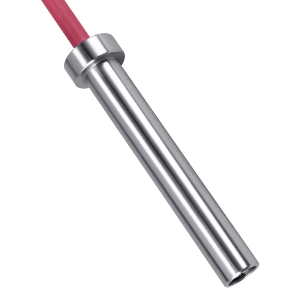 BARRA OLÍMPICA ROSA 2M * 50MM 4 RODAMIENTOS 340KG agarre 25mm - Imagen 7