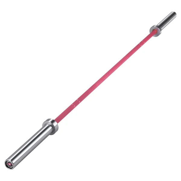 BARRA OLÍMPICA ROSA 2M * 50MM 4 RODAMIENTOS 340KG agarre 25mm