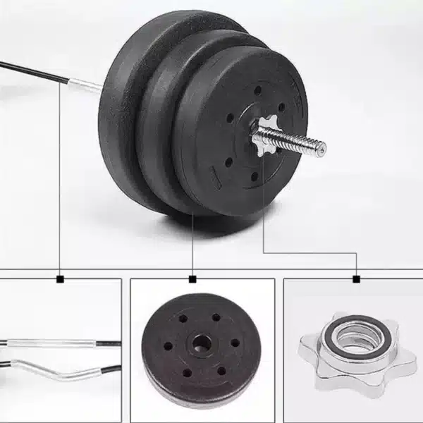 JUEGO DE PESAS CON BARRAS Y MANCUERNAS 25MM preguntar stock - Imagen 3