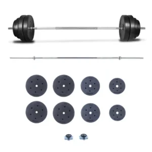 SET DE PESAS BARRA OLÍMPICA DE 35KG A 120KG