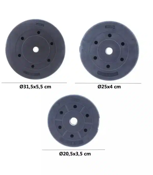 SET DE PESAS BARRA OLÍMPICA DE 35KG A 120KG - Imagen 2