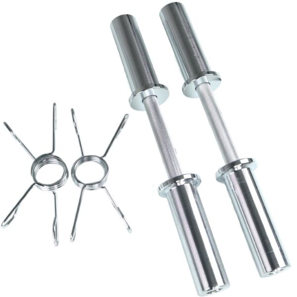Kit de mancuernas olímpicas con discos hasta 41kg - Imagen 2