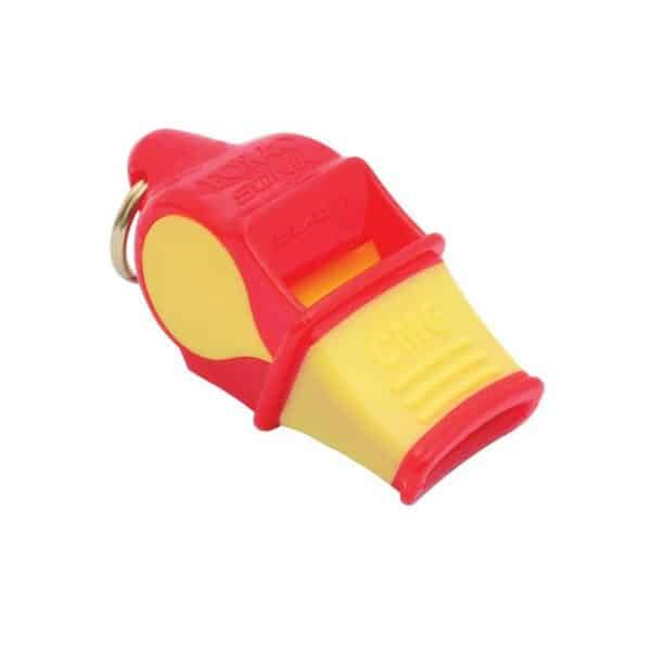 Silbato FOX 40 SONIK BLAST CMG Rojo-Amarillo - Cordón SUPERVIVENCIA 120DB EMERGENCIAS - Imagen 2