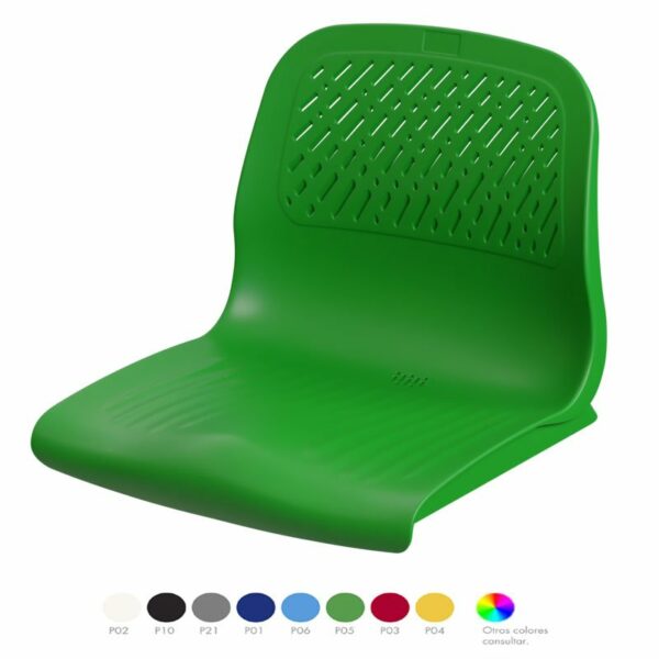 ASIENTO PARA GRADA CON RESPALDO/ VENTILACIÓN