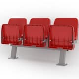 Asiento abatible con respaldo alto modelo AB GRADA, FUTBOL