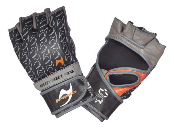 GUANTILLAS FREEFIGHT TRAINING SUPPORT PRO JUSPORTS de cuero - Imagen 2